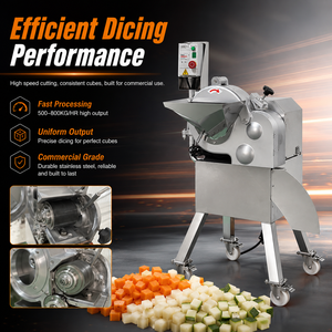 Machine à découper les légumes et les fruits en cubes, pour usage commercial, capacité 500-800 kg/h, fournie par l'usine - Product Image 3