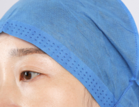 Bonnet chirurgical jetable SMS certifié CE, ajustement parfait, facile à porter, vente en gros, anti-poussière pour hôpitaux, salles d'opération, cliniques dentaires