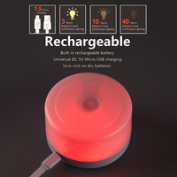Lámpara Led inteligente para habitación interior, luz nocturna con Sensor de movimiento, recargable por Usb