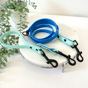 Laisse double de luxe durable pour chien, en polyester enduit de PVC, avec attache rapide en alliage de zinc, pour l'entraînement et la promenade, design tendance - Product Image 1