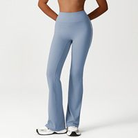 Pantalon de yoga décontracté à jambes larges pour femmes pour la course à pied et l'entraînement de danse Leggings de fitness longs