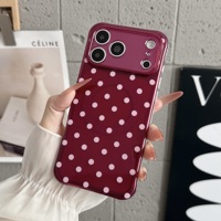 Coque magnétique haut de gamme unie à pois pour iPhone 18 Pro Max, compatible iPhone 17 Pro, modèle populaire 16/15