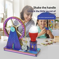 Handkurbel-Generator Wissenschafts-Experimentier-Set Montage-Spielzeug Technologie Kleine Erfindung DIY Bastelmaterial-Paket