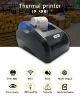 Printer Thermal 2 Inci 58mm USB//Antarmuka Kotak Uang Sistem POS Supermarket Restoran Toko Ritel Stok 203dpi