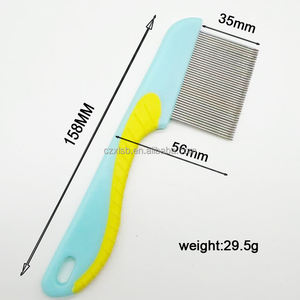 Fabricant chinois Peigne de nettoyage confortable <span class=keywords><strong>pour</strong></span> sous-poil <span class=keywords><strong>Traitement</strong></span> complémentaire Infestation des poux de tête - Product Image 3