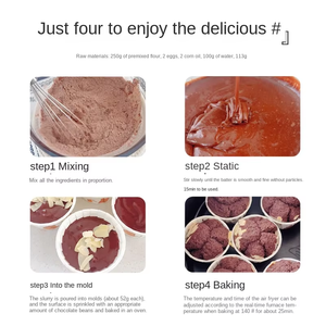 Premezcla de Chocolate <span class=keywords><strong>para</strong></span> Pasteles y Muffins, Bolsa de 1 kg, Marca Boming Food, 90% de Pureza, Premezcla <span class=keywords><strong>para</strong></span> Panadería con Sabor a Chocolate <span class=keywords><strong>para</strong></span> Muffins y <span class=keywords><strong>Cupcakes</strong></span> - Product Image 5