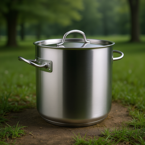 Pentola Classica Chef da 8 Quarti in Acciaio Inox con Coperchio, Grande Capacità, Compatibile con Induzione - Product Image 3
