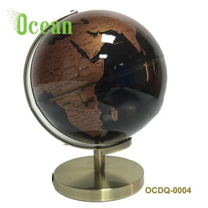 23 centimetri Nero oro globo con le luci - Product Image 2