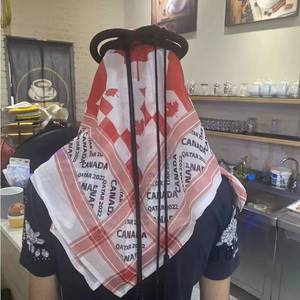 Direct sale from manufacturer: Keffiyeh Shemagh scarf, patterned, for desert areas, Saudi Arabia, UAE, Dubai, handmade cotton - Product Image 2