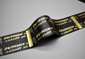 中国プロフェッショナルカスタマイズメタリックゴールドリボンゴールドフォイルステインリボン互換ゼブラプリンター - Product Image 5