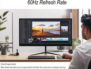 Монитор Cansolink HD 32 дюйма FHD 1080P для систем видеонаблюдения, тонкий ЖК-экран, частота обновления 60 Гц, совместимость с камерами видеонаблюдения VGA, BNC, аудио - Product Image 4
