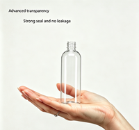 Flacon pulvérisateur cosmétique transparent vide en PET 100 ml, pompe à parfum et lotion, brume fine, pour impression sérigraphique cylindrique