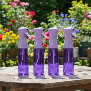 Bouteille pulvérisateur en PET de 200 ml, 300 ml, 500 ml, couleur personnalisée, pulvérisation fine en 8 à 10 secondes, pour les soins des cheveux et le nettoyage - Product Image 1