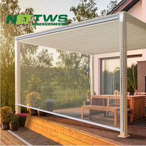 Panneaux transparents en vinyle PVC rouleau en plastique rouleau aveugle extérieur tissu rideau transparent ombre de <span class=keywords><strong>terrasse</strong></span> pour portes - Product Image 1
