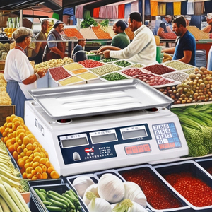 <span class=keywords><strong>ACS</strong></span> 208 Tabletop Quy mô Kỹ thuật số <span class=keywords><strong>30</strong></span>/40kg Công suất thép điện tử balanza 1 gam độ chính xác với LED/LCD hiển thị OEM tùy chỉnh - Product Image 3