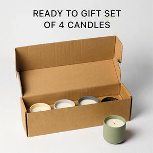 Tùy Chỉnh 8Oz 10Oz 12Oz Bắc Âu Phong Cách Thiết Kế Hiện Đại Dễ Thương Matte Gốm Handmade Đậu Nành Thơm Trang Trí Sang Trọng Nến - Product Image 2