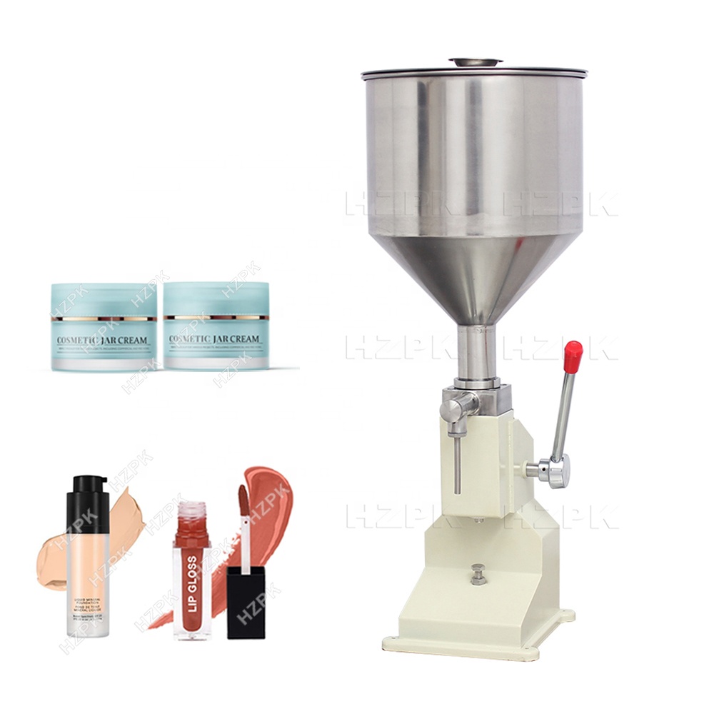HZPK крем косметический продукт маленькая бутылка жидкого блеска для губ A03 Ручная разливочная машина для косметики