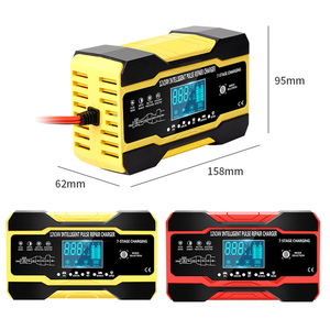Cargador de Batería Inteligente de Pulso de <span class=keywords><strong>12V</strong></span>/10A 24V/<span class=keywords><strong>5A</strong></span> para Automóvil y Motocicleta, Kits Interiores Multifunción - Product Image 6