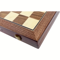 Nouvelle conception 2026 – Table d'échecs portable pliable en bois de grande taille, échecs magnétiques, écologique, durable, faite à la main, coffret d'échecs de luxe