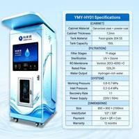 Distributeur d'eau intelligent avec filtre UF RO, auto-nettoyage IA, tableau de bord cloud 4G, borne extérieure 24h/24, OEM UV, capacité 150L