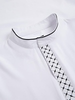 Robe décontractée blanche brodée pour homme, style africain ample, best-seller tendance, vêtements musulmans pour hommes