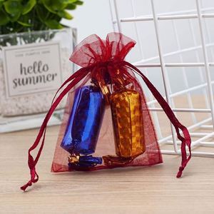 Ready to Ship Mesh Organza Gift Bags Bulk <b>Drawstring</b> Jewelry <b>Pouches</b> Wedding Party Christmas Festival Favor Bags Fast Dispatch - Product Image 4