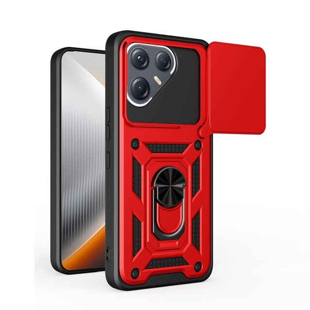 Shockproof Camera Protector Mobile Phone Case with Ring Stand Holder Back Cover Case for Tecno Pova 7 Ultra 5G Phone Cases