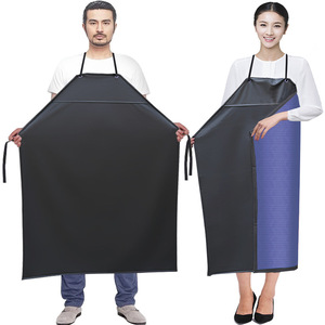 Pvc Composite Bib Apron 80x110cm Waterproof Oil Proof Industrial Work Protective Apron For Cooking And Production - Product Image 2