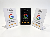 Carte Google Review sans contact NFC, Carte Google Review tapable, Affichez instantanément les avis des clients, Carte Google intelligente avec code QR