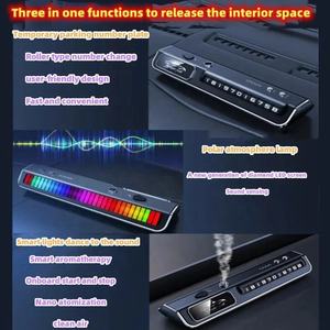 Diffuseur d'air pour tableau de bord de <span class=keywords><strong>voiture</strong></span>, <span class=keywords><strong>parfum</strong></span>, fragrance, musique RGB colorée, capteur de musique, <span class=keywords><strong>parfum</strong></span> de haute qualité dans la <span class=keywords><strong>voiture</strong></span>, lumière d'<span class=keywords><strong>ambiance</strong></span> LED, température - Product Image 3
