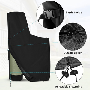 Funda Protectora Impermeable para Suavizador de Agua de Uso Rudo para Exteriores con Cremallera Dividida, Cordón Elástico y Hebilla Anti-UV - Product Image 5