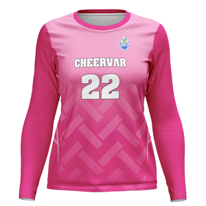 เสื้อวอลเลย์บอลแขนยาวเข้ารูปสำหรับผู้หญิงแฟชั่น - Product Image 3