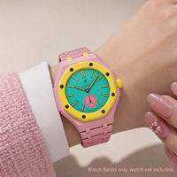 Al por mayor Caja integrada de biocerámica con correa para Swatch x AP Royal Pop Pulsera de repuesto resistente