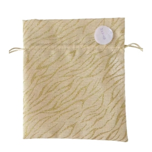 Sac cadeau en lin avec cordon de serrage, emballage textile polyvalent pour diverses occasions - Product Image 5