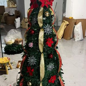 عيد الميلاد مربوطة بإضاءة ليد قابلة للطي متر شكل فراشة على شكل شجرة عيد الميلاد مع أضواء منبثقة لجميع عيد الميلاد وعيد الفصح - Product Image 6