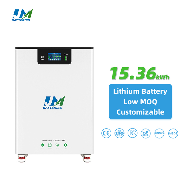 JM IEC CE Certified 48V LiFePO4 Battery Pack 280Ah/300Ah/314Ah 14-16kWh for Lithium Ion Batteries IP65 Rated 10-Year