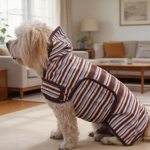 Albornoz Superabsorbente para Mascotas VPETBR, Toallas de Felpa de Coral Ecológicas de Lujo, Albornoz para <span class=keywords><strong>Perros</strong></span> Dachshund para Secar a los <span class=keywords><strong>Perros</strong></span> - Product Image 2