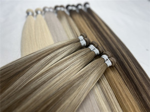 Extensiones de Cabello Humano Ruso Triple Virgen de Doble Trama, Finas, Invisibles, Rizadas, Onduladas, Slavic European Genius Weft, 12a - Product Image 6