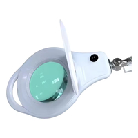 Custom 3 or 5 Diopter 9W 56PCS SMD LED Magnifying Desk Lamp with Clamp Circle Tube Professional Magnifier Light