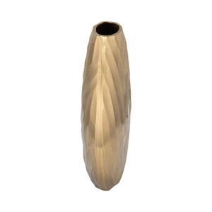 Vaso in Metallo Scolpito e Texturizzato, Moderno Vaso Decorativo per Fiori, per Soggiorno, Camera da Letto, Ufficio, Scrivania, Arredamento Casa - Product Image 3
