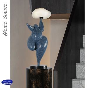 Escultura Decorativa de Cristal y Acero con Figura Creativa de Home Source, Decoración de <span class=keywords><strong>Piso</strong></span> para Entrada, Hotel, Empresa, KTV, Arte Decorativo de Lujo Ligero - Product Image 4
