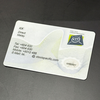 La carte blanche vierge de polycarbonate d'hologramme de ventes directes d'usine avec la fenêtre transparente acceptent l'impression de taille personnalisée
