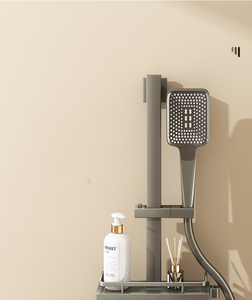 Ensemble <span class=keywords><strong>de</strong></span> robinet <span class=keywords><strong>de</strong></span> bain et <span class=keywords><strong>de</strong></span> douche mural en laiton gris pistolet <span class=keywords><strong>mitigeur</strong></span> chaud et froid <span class=keywords><strong>de</strong></span> salle <span class=keywords><strong>de</strong></span> bain robinet <span class=keywords><strong>de</strong></span> douche <span class=keywords><strong>avec</strong></span> système <span class=keywords><strong>de</strong></span> douche à main - Product Image 4