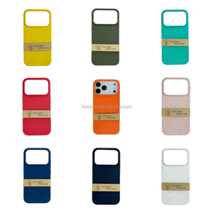 <span class=keywords><strong>Coque</strong></span> de <span class=keywords><strong>téléphone</strong></span> biodégradable en paille de blé naturelle, colorée, <span class=keywords><strong>écologique</strong></span>, souple pour iPhone 17 16 15 14 13 12 11 Pro Max - Product Image 2