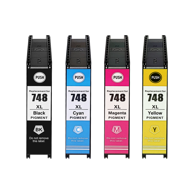 ACRO Compatible Ink Cartridge for Epsons T748120 T748220 T748320 T748420 WorkForce Pro WF-6090 WF-6530 WF-6590 WF-8090 KCMY