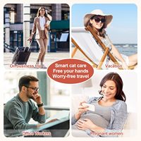 Bac à litière pour chat autonettoyant grande capacité 75L avec capteur infrarouge et gravité, anti-pincement, contrôle par application WIFI, élimination des odeurs, toilette intelligente pour chat
