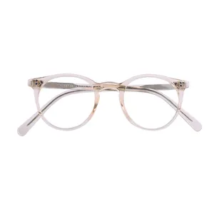 High Quality Gafas De Acetato Optical Frame Clear Perscription Computer Blue Light Blocking Glasses Acetate