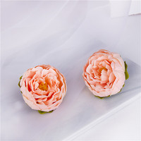 Tête de fleur artificielle en soie de pivoine de 5 cm pour l'arrangement floral et les murs de fleurs de mariage