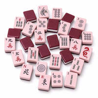 Grandes tuiles de Mahjong en acrylique, tuiles de Mahjong américaines pour les soirées de jeu en famille, les détaillants soutenant les programmes communautaires et les salles de jeux