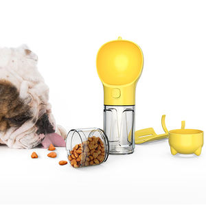 Plástico ABS a prueba de fugas para exteriores, botella de agua portátil para perros de 300/500ml, bolsa de viaje para caca y contenedor de almacenamiento de alimentos, alimentador, pala para caca - Product Image 2